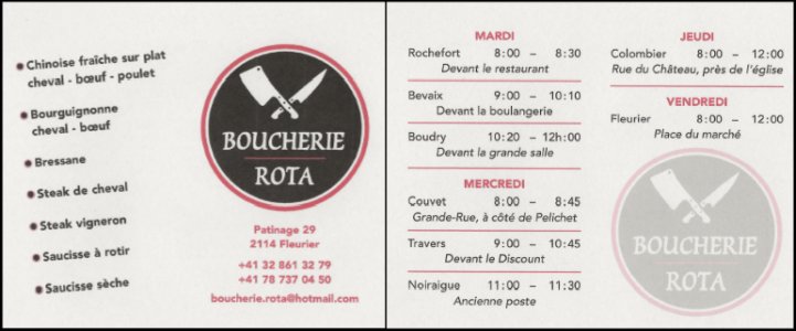 Boucherie Rota